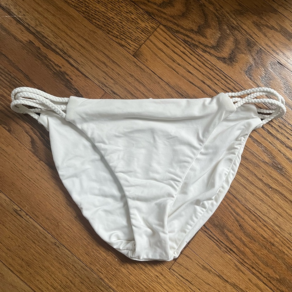 Oneill braided white bikini bottom